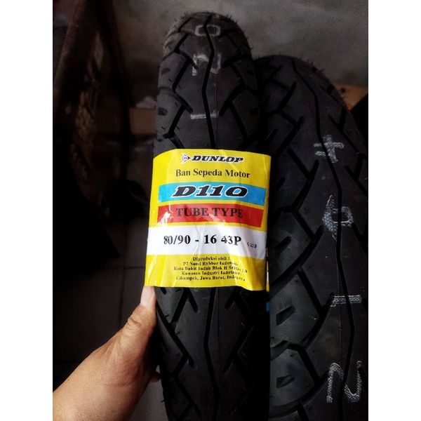 Ban luar dunlop ukuran 80/90-16