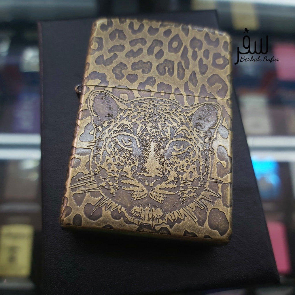 Korek Zippo Gold Tiger Full Grafir High Premium Quality Made In Usa &quot;Limited Edition&quot; - Free Box