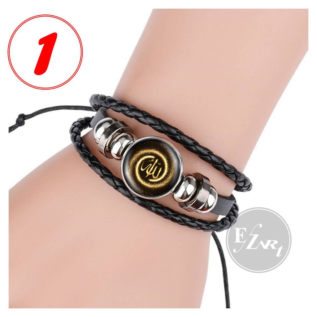 MOTIF TERBARU GELANG LAFADZ TULISAN ALLAH MUHAMMAD KULIT KEPANG MULTILAYER
