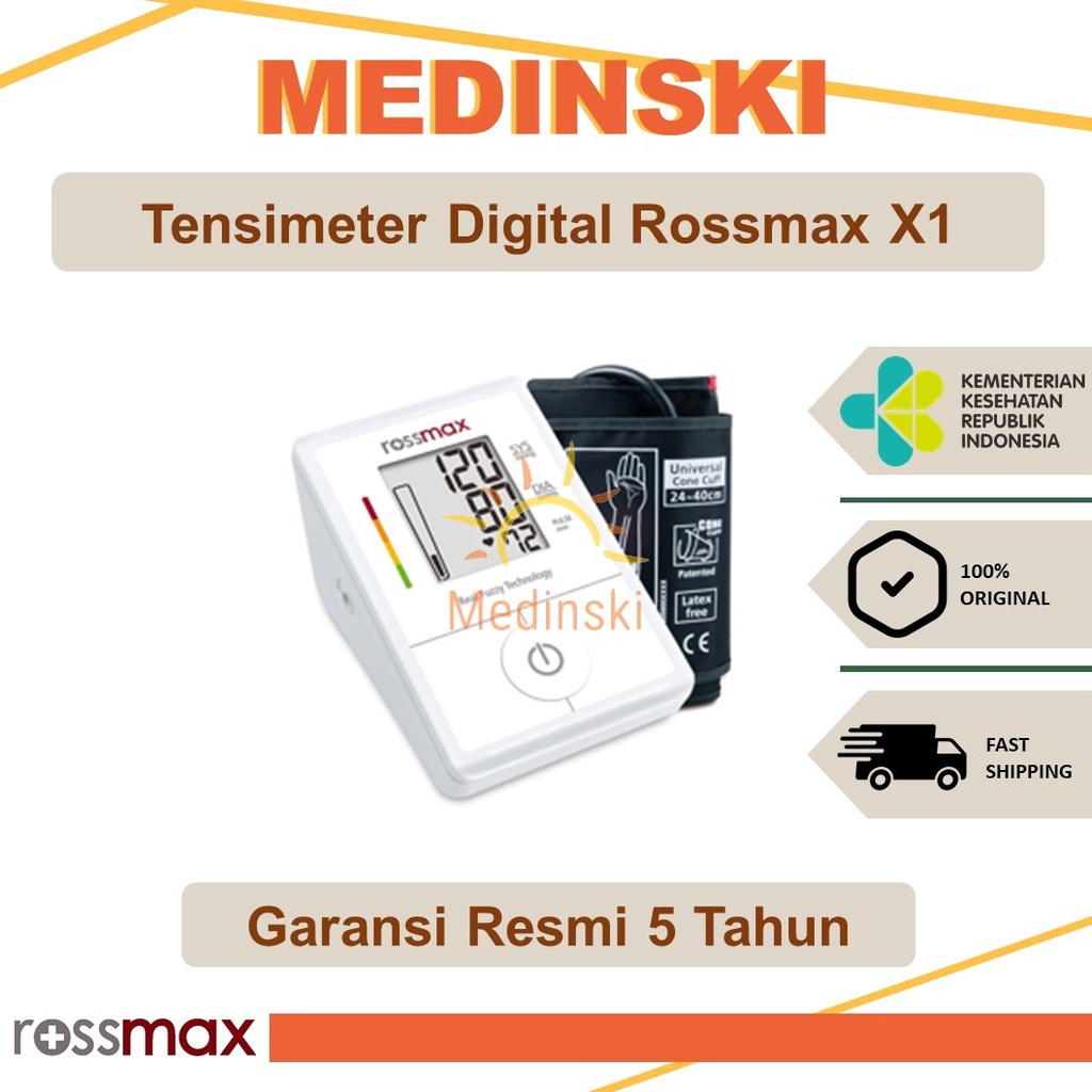 Tensimeter Digital Rossmax X1 Alat Cek Tes Ukur Tensi Tekanan Darah