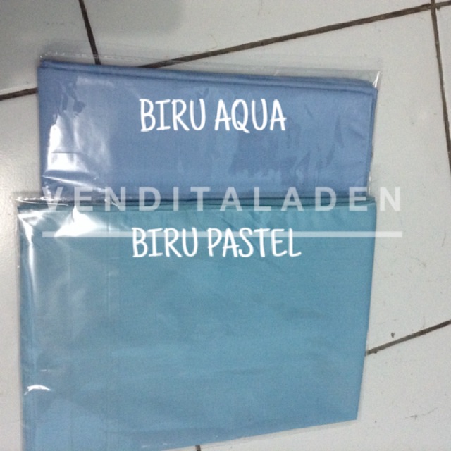 Kerudung Segiempat Pashmina Ima Scarf Biru Pastel Shopee Indonesia