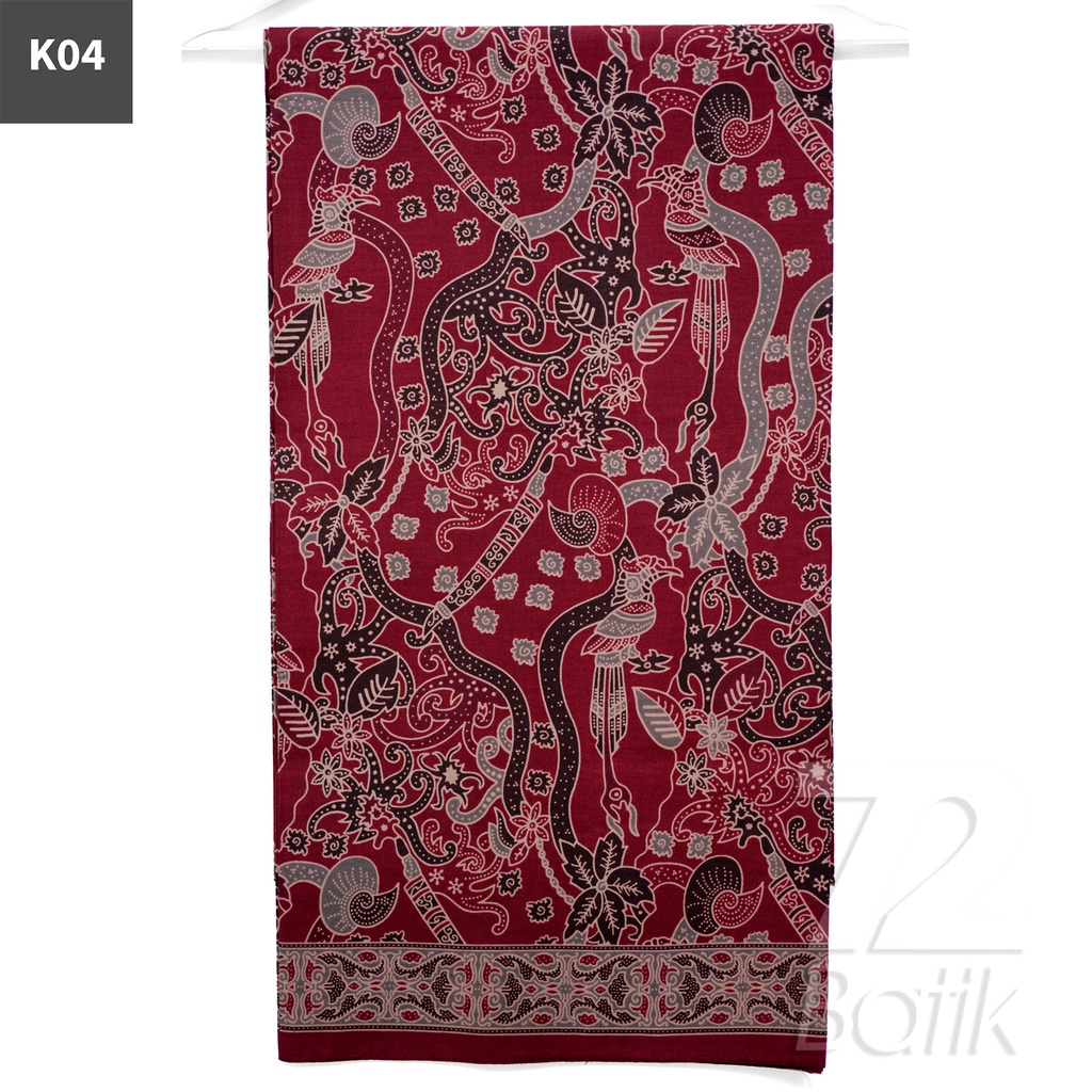 KAIN BATIK PREMIUM Bahan Katun Motif Burung Asmat Warna Hitam 721776 Cap 72 Jarik Jarit Samping Kebat Panjang Batik Katun Modern Premium Bahan Seragam Batik Pernikahan Kantor Keluarga Murah Kamen Jadi Batik Bali Lembaran