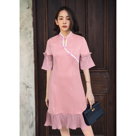 BOA - DRESS MANDARIN WANITA DRESS SHANGHAI WANITA MURAH DRESS SCUBA SHANGHAI MURAH DRESS BEST SELLER