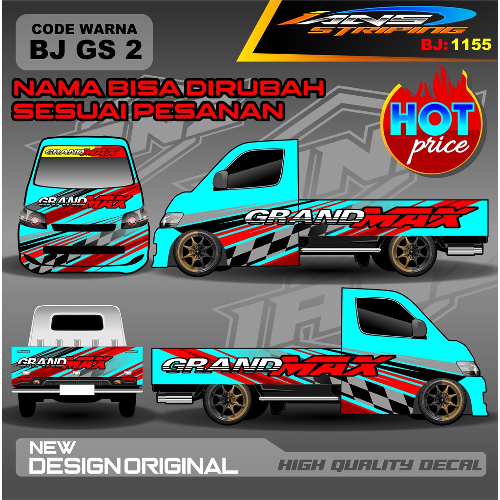 STICKER DECAL FULL BODY GRANMAX PICK UP CARRY L300 / VARIASI STIKER FULL BODY PICK UP / STIKER GRANMAX / STIKER FULL BODY