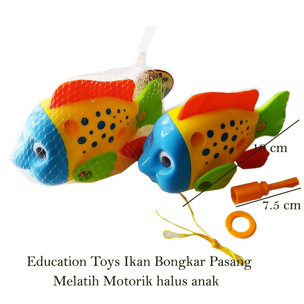 Animal Puzzle Toys 5007A - Mainan Bongkar Pasang Ikan Nemo - Ages 3+