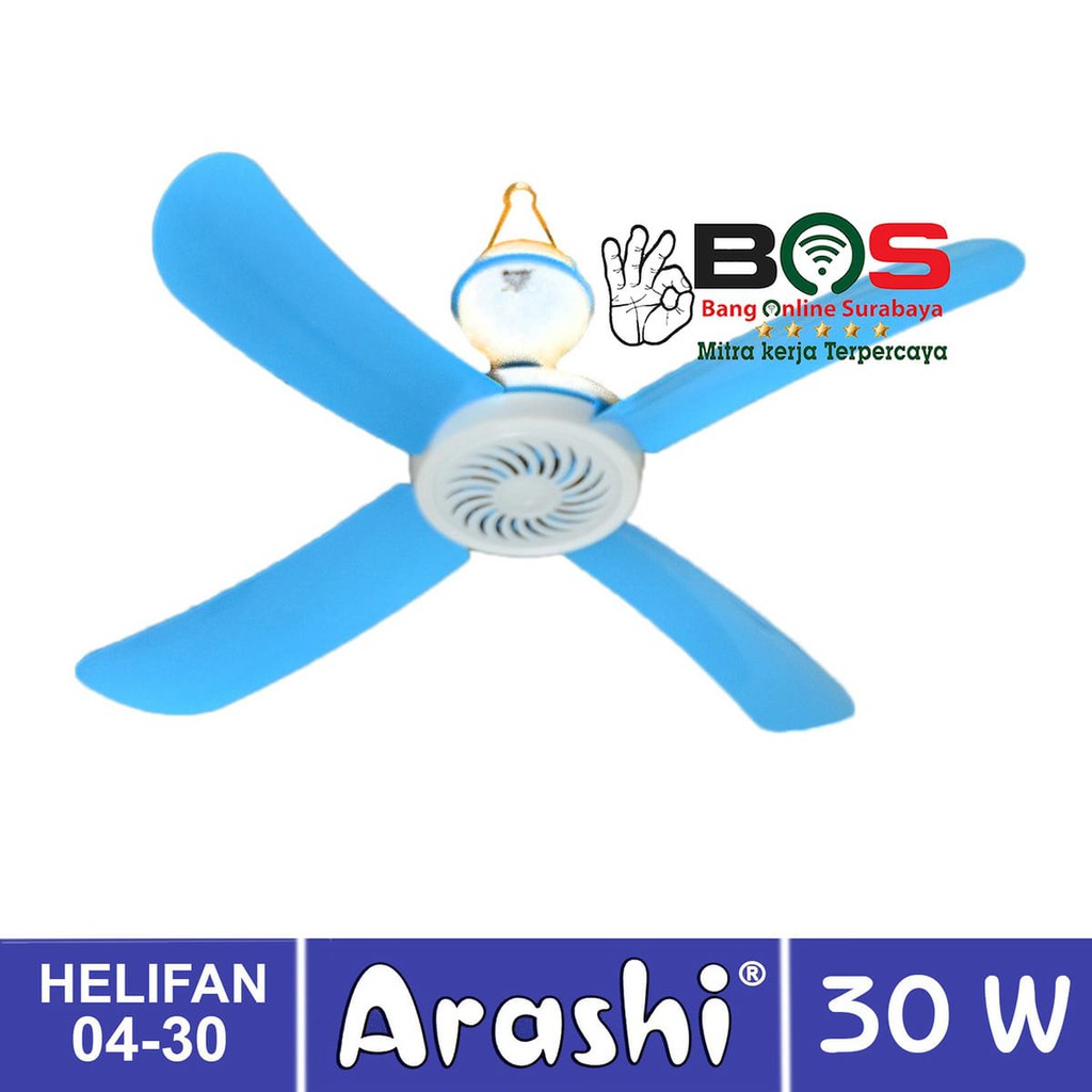 Kipas Angin Gantung Helifan 30 Watt Arashi AR-228 30Watt