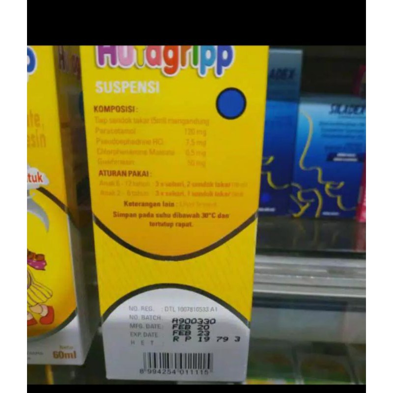 

Hufagrip Sirup Flu & Batuk 60 ml Warna Kuning