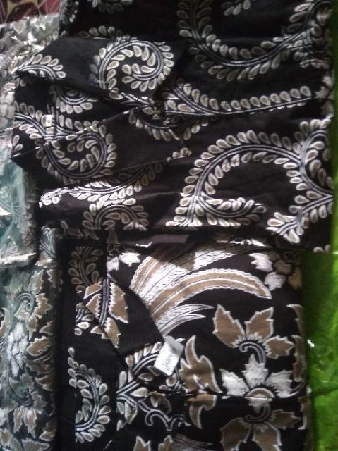 Big Size Jumbo Size Fit Xxl Ld 110 Cm Couple Batik Model Gamis Warna Hitam