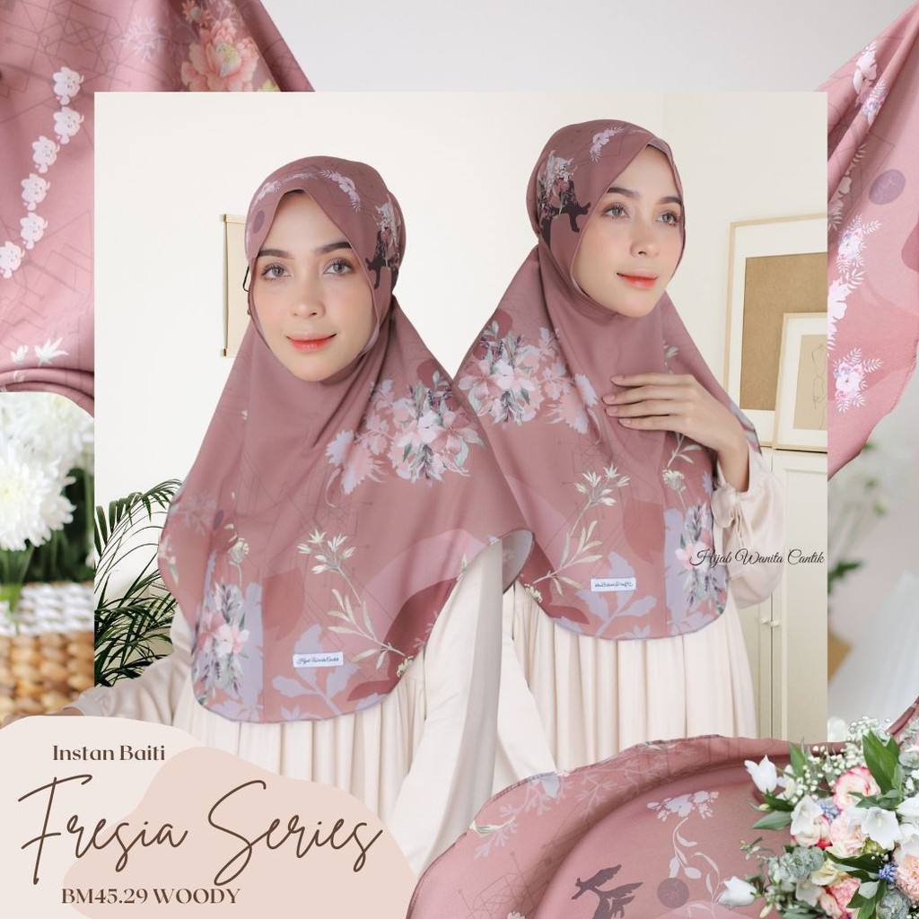 Hijabwanitacantik -Instan Baiti Fresia Series | Hijab Instan | Jilbab Instan-Woody