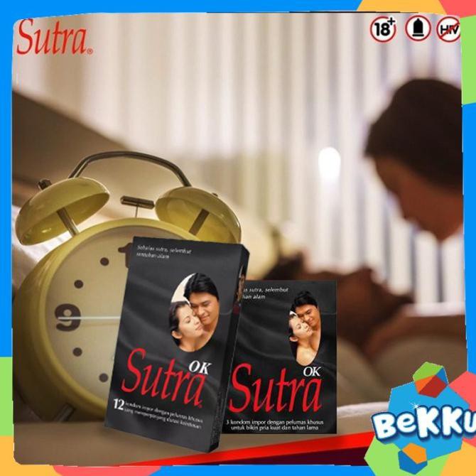 Kondom Sutra Hitam OK isi 12 pcs / Kondom Impor / beKKu - SUTRA HITAM 12s