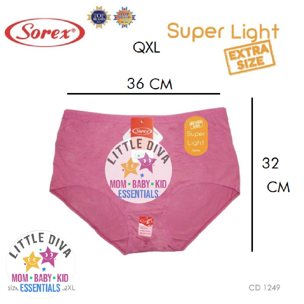 CD Wanita JUMBO SOREX 1249 Celana Dalam Big Size Panty Extra Size EQL QQL QXL celana dalam panties celdam wanita gemuk