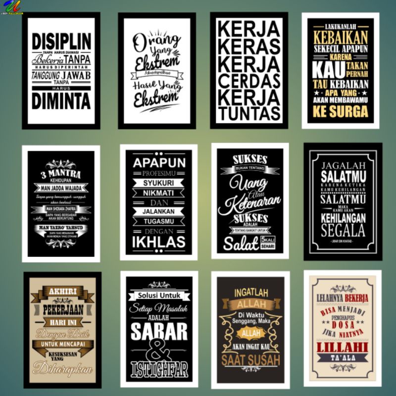 Pajangan Poster Kata Bijak dan Motivasi