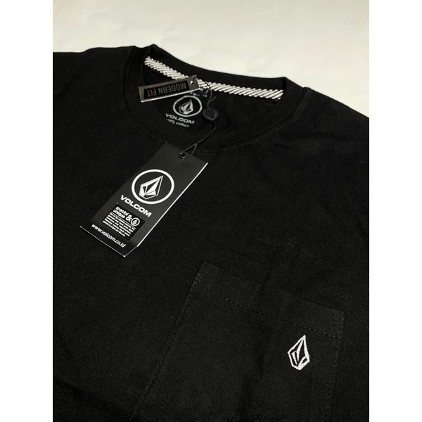 kaos volcom leg original polos kantong