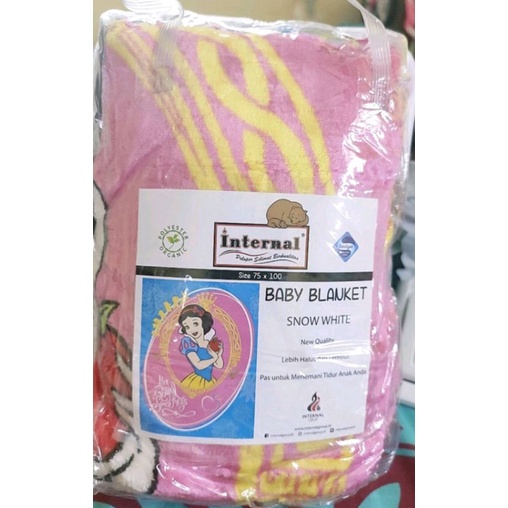 Selimut Bayi Internal Baby Blanket Snow White