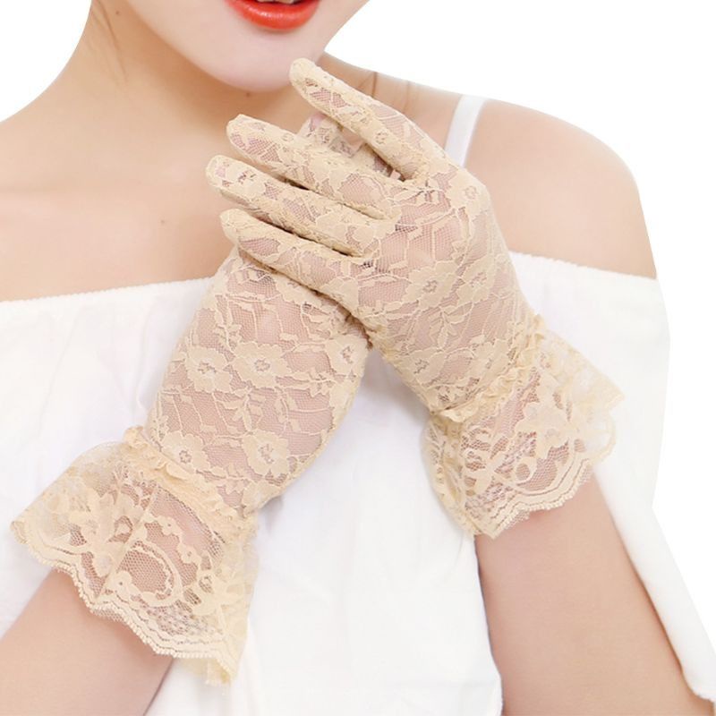 Sarung tangan pengantin/sarung tangan pengantin renda brokat bridal wedding gloves