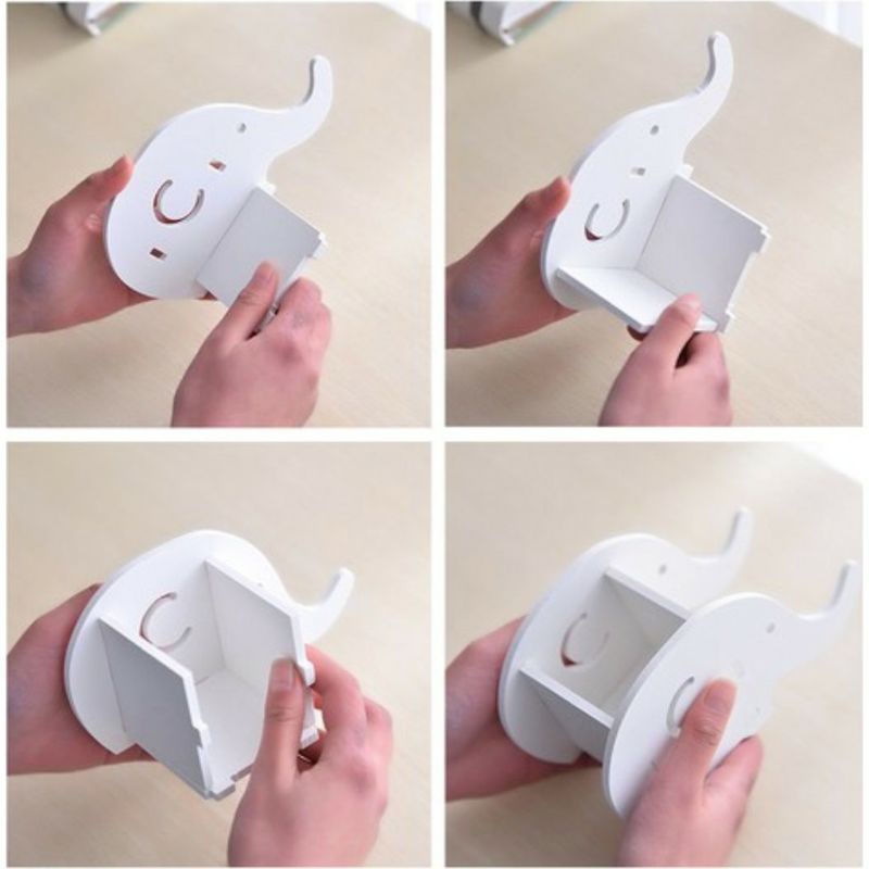 Tempat pensil hias gajah DIY keranjang alat tulis kantor ATK bolpoint wpc vintage cantik