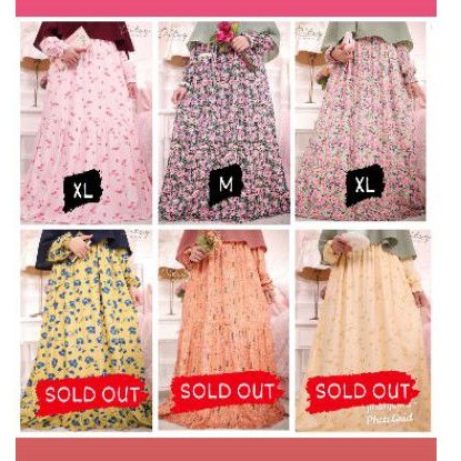 Freebooked ditsy Watermelon Blush XL, Serein Green XL, Serein Green M