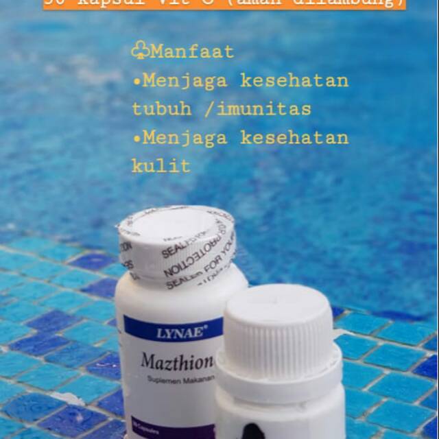 mazthion 30 kapsul + vit c 30 kapsul