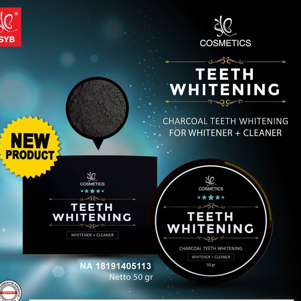 SYB TEETH WHITENING CHARCOAL ORIGINAL - PEMUTIH GIGI