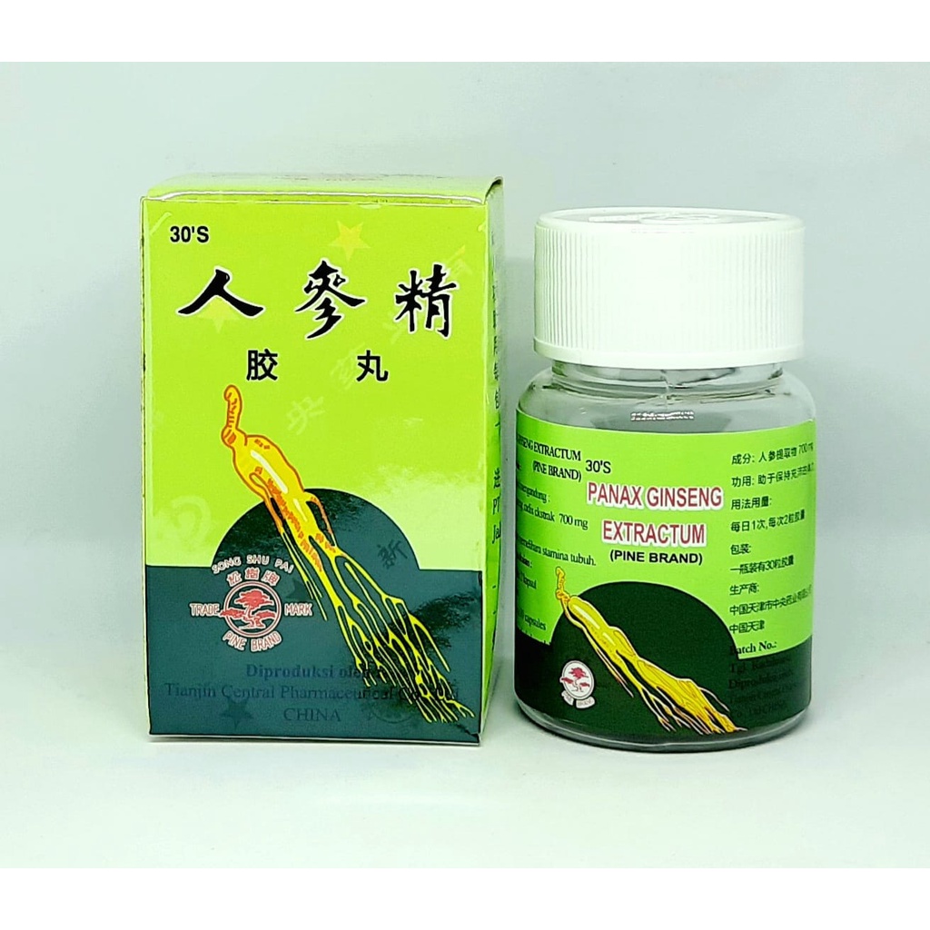 PANAX GINSENG EXTRACTUM vitamin penambah energi - daya tahan tubuh herbal