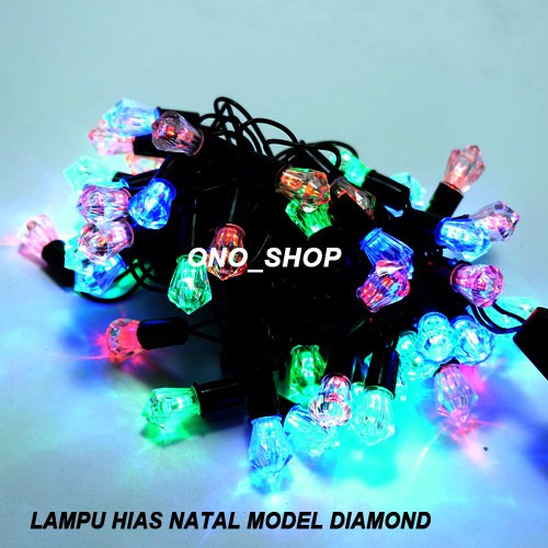 Lampu Hias Natal Model Diamond
