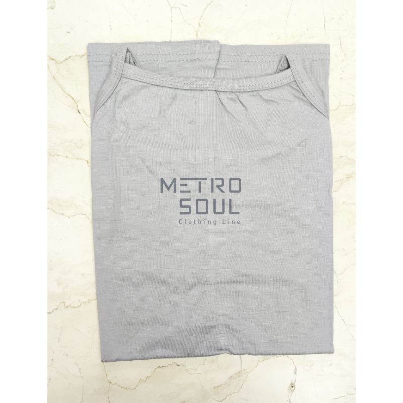Tanktop Basic Polos Jumbo Bigsize - Standard Tali Kecil Stretch/Bisa Melar - Spandex Rayon PREMIUM-Abu muda