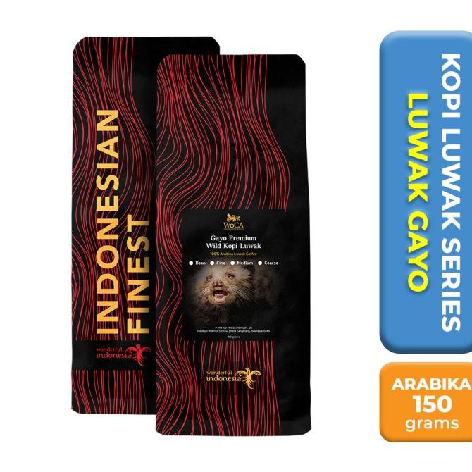 

[ COD ] WoCA Kopi Luwak Arabika Gayo 150 gram GRATIS ONGKIR Kode 1014