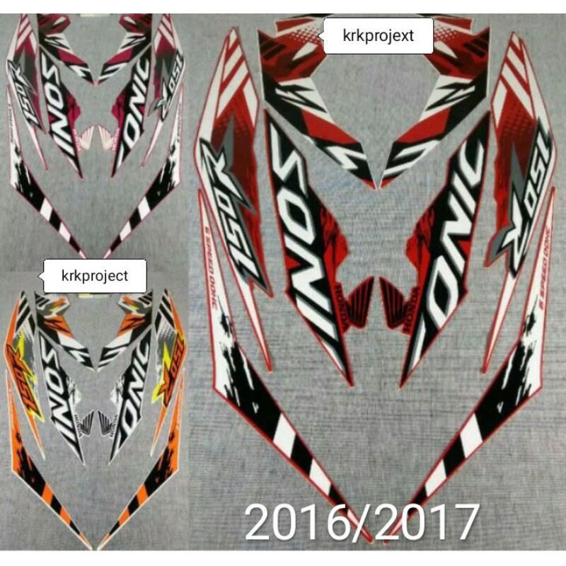 striping stiker lis honda sonic 150r 2015 2016