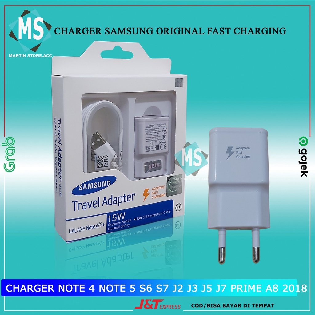 [COD] Charger Samsung Original fast Charging -Charger samsung note 5 Note 4 S7 S6 j2 j3 j5 j7 E5 E7