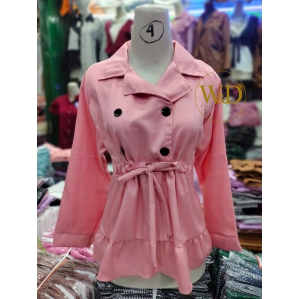 Blouse Atasan Kemeja Wanita Casual Murah Baju Polos Korean Style Basic fashion Muslim Hijabers 0100