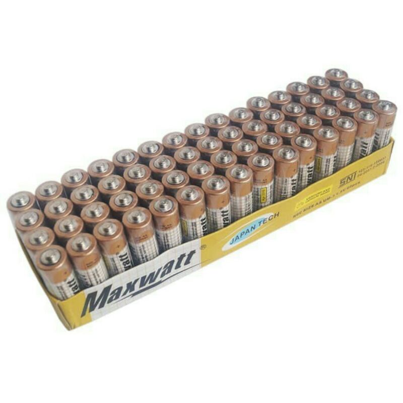 BATTERY BATERAI MAXWATT GOLD SIZE AA-BATRE A2 MAXWATT 1box isi 60pcs