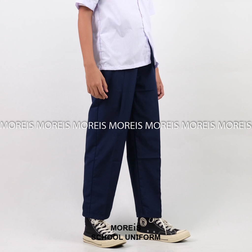 Celana SD/SMP Panjang Karet Biru Dongker