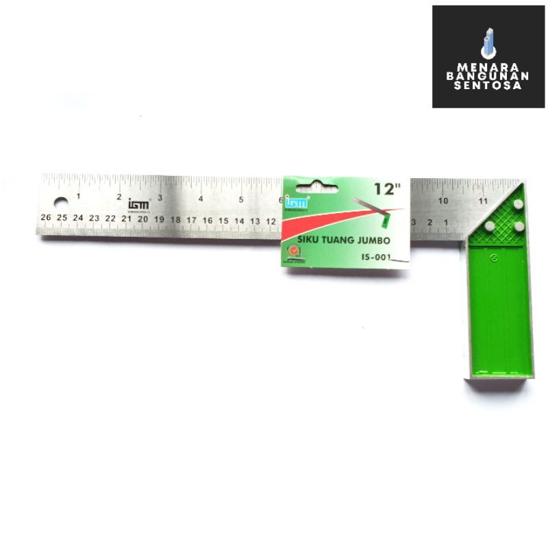 Siku Tukang Jumbo IGM / Stayvic 12&quot; Inch - Penggaris Meter 30 cm