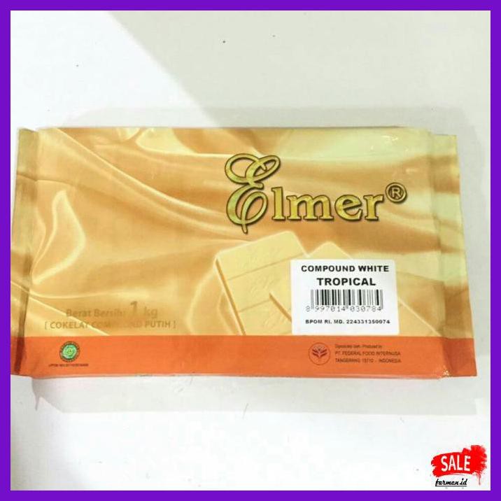 

SAKMACOKLAT- COKLAT COMPOUND WHITE ELMER 1KG -MAKANAN-MINUMAN.