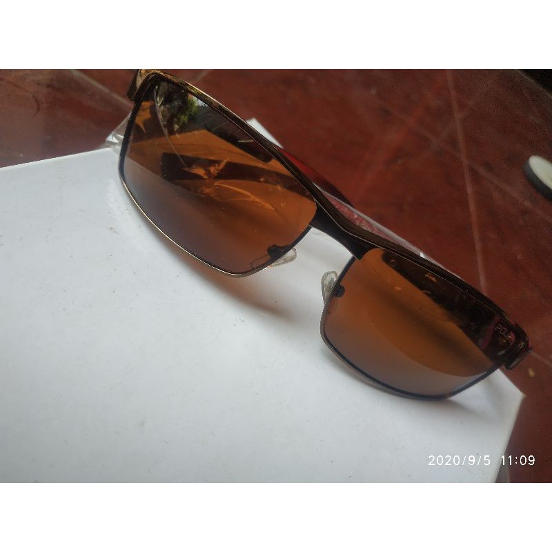 kacamata pria polarized lensa coklat