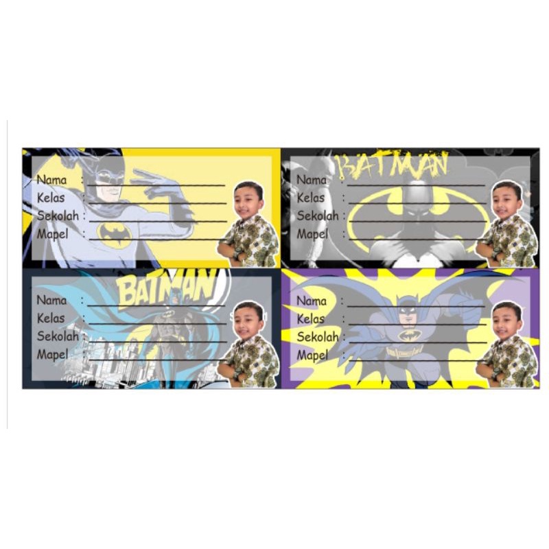 

stiker label buku mapel