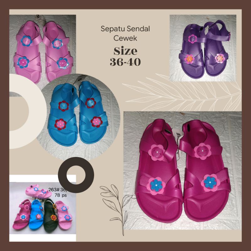 Sepatu Sandal Jelly Cewek size 36-40