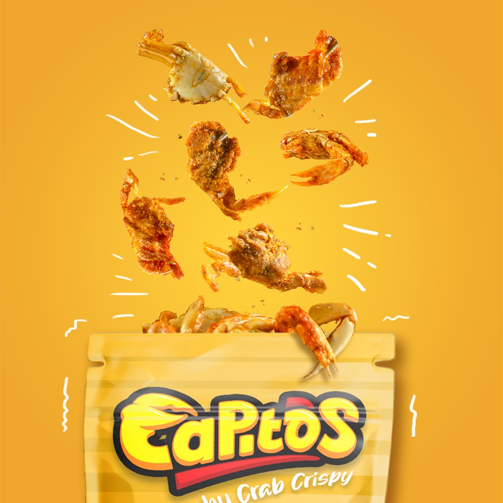 Cemilan Snack Makanan Kekinian CAPITOS Baby Crab Crispy Oven - Vairant Rasa ORIGINAL 65 gram