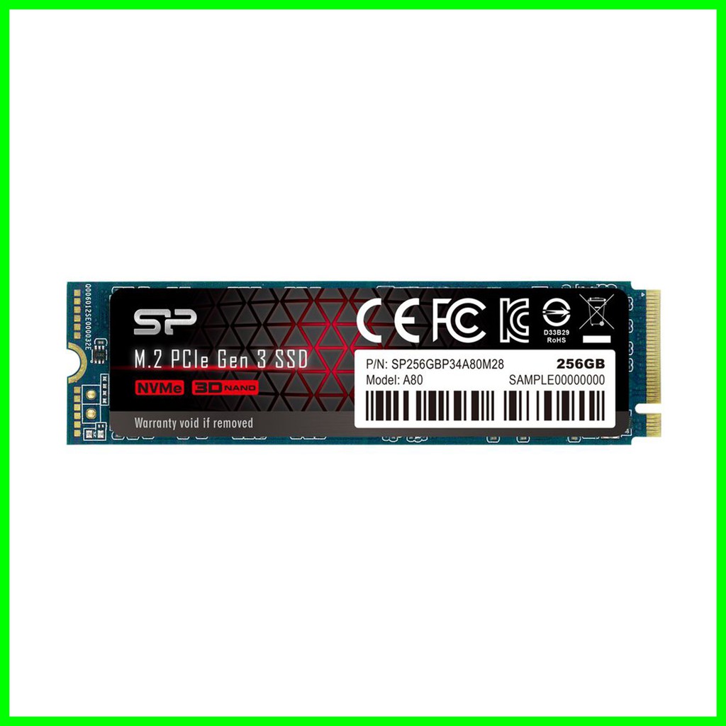 SSD Silicon Power A80 256GB M.2 NVMe 2280 PCIe Gen3x4