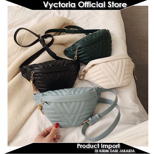 (COD) Vyctoria VOS4542 Tas Pinggang Wanita Waistbag Slingbag Import Promo EL087 LT1049 JT4542 GT1645 4542 1049 1645 087