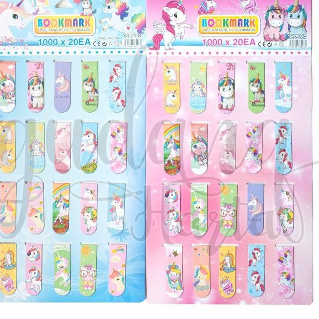 

PROMO 11.11 (ooj-234) Pembatas Buku Magnet Unicorn ISI 20 Bookmarks Bookmark GH 308155