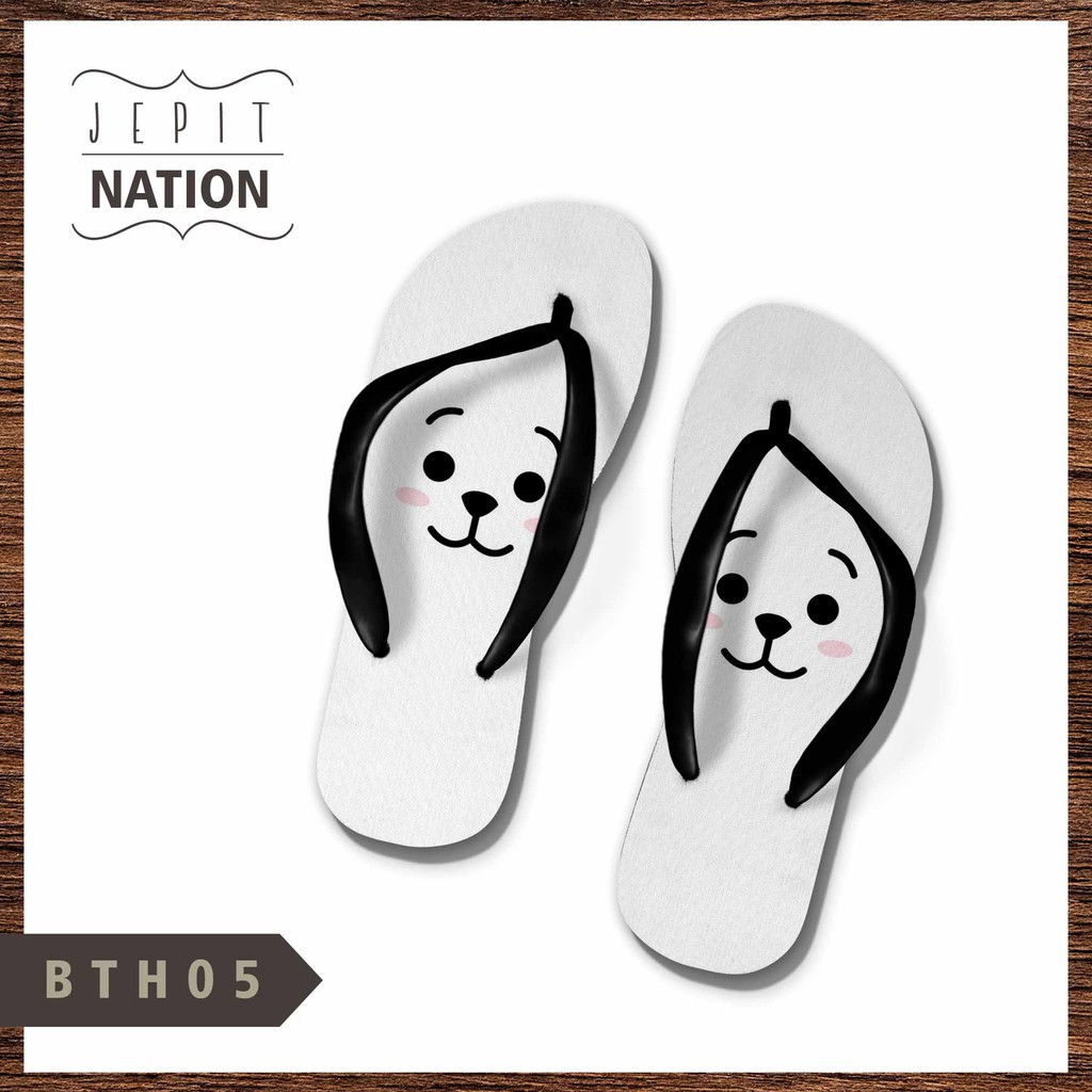 RJ BT 21 sandal sendal jepit teplek flat full color