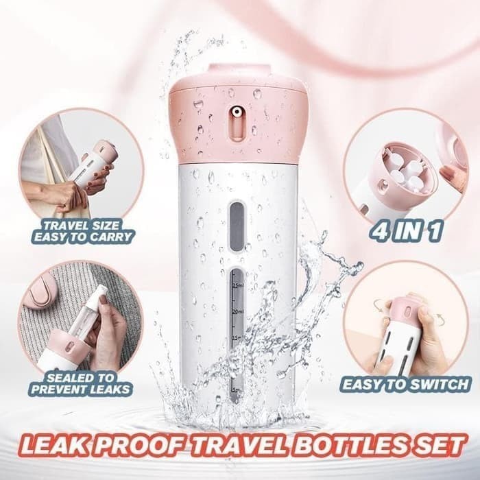 【GOGOMART】Botol Travel Set All 4 In 1 Dispenser Shampo Sabun Hand Sanitizer