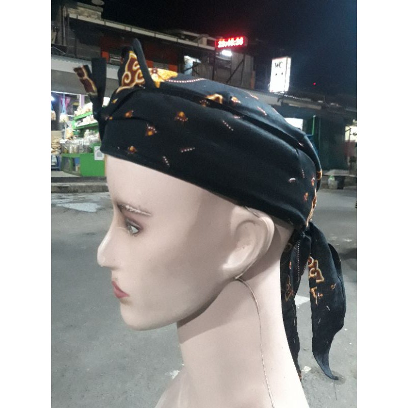 Grosir (SSC) iket kepala jawa sunda blangkon lipat udeng batik lurik Premium Termurah