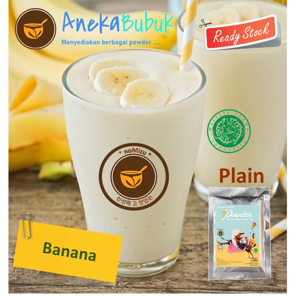 

BUBUK MINUMAN PLAIN BANANA 1KG - SERBUK MINUMAN BANANA POWDER DRINK 1KG
