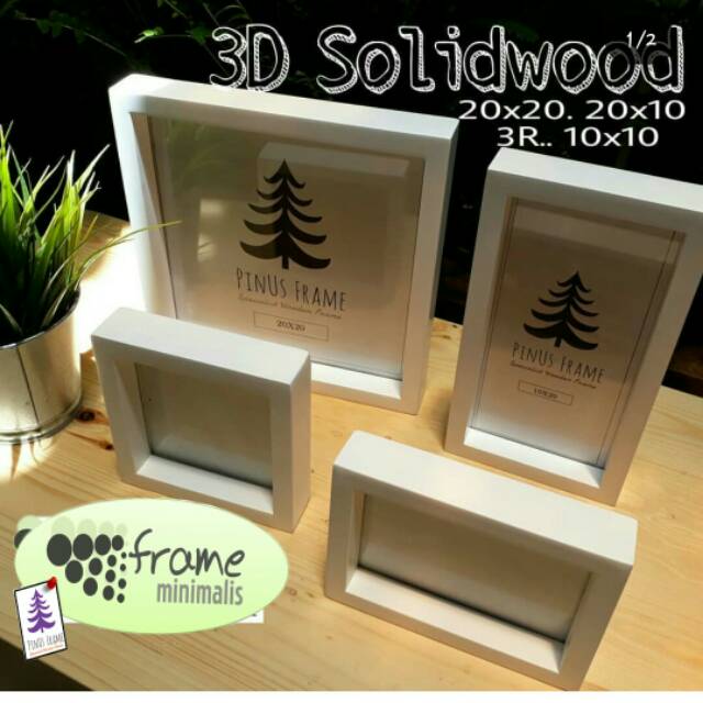 Frame foto kayu  ukr 3R Bingkai Foto Minimalis  Motif 