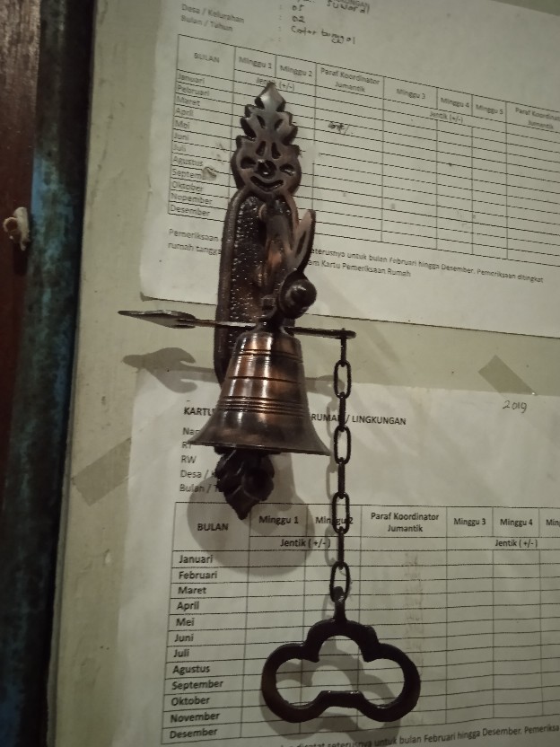Promo! Bel Lonceng Pintu Rumah Pagar Kuningan Klasik - 1 Lonceng