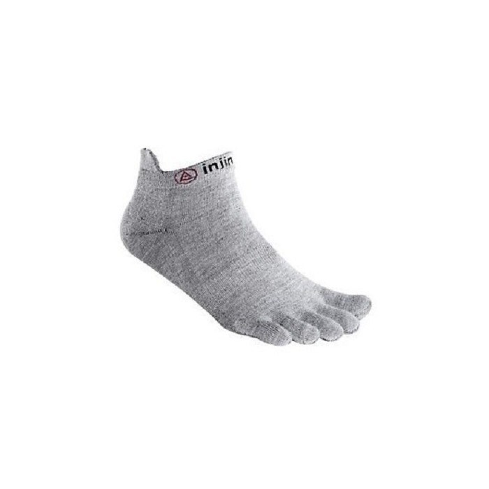 INJINJI PERFORMANCE - NO SHOW - SIZE L - kaos kaki anti blister - Abu-abu