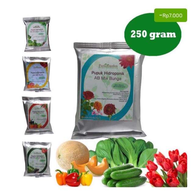 Hidroponik Nutrisi - AB Mix Bunga 250 gr