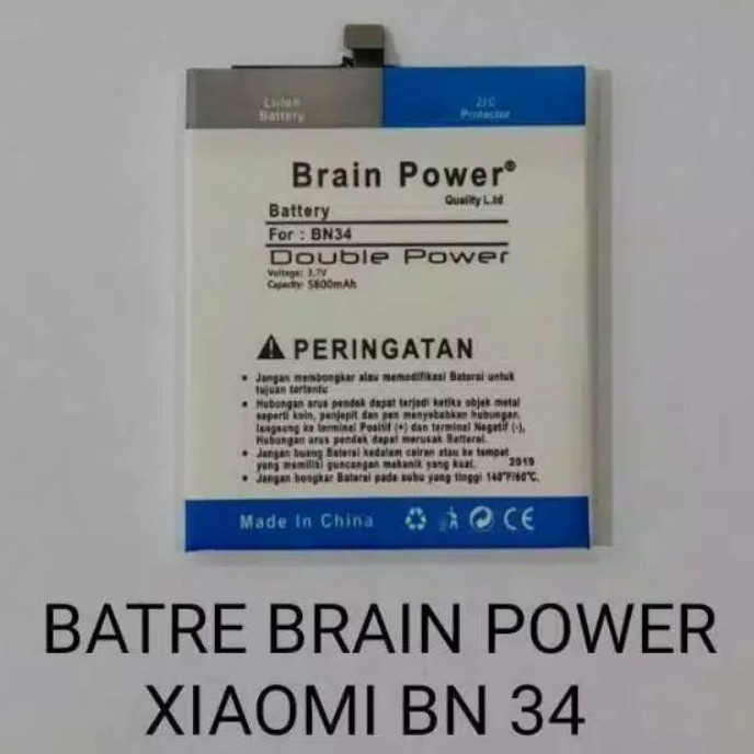 Batre baterai double power Xiaomi Redmi 5A BN 34
